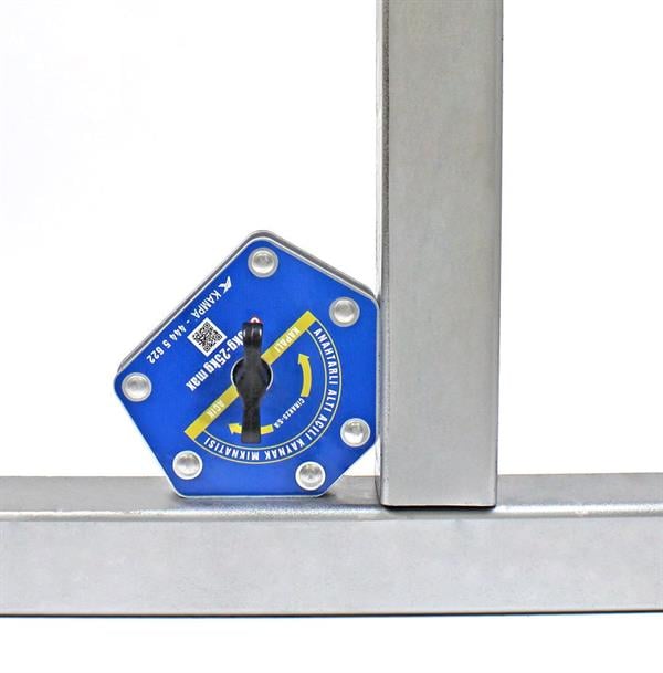 Kampa - Çırak-25M/A Manyetik Kaynak Gönyesi 2 ADET On-Off Anahtarlı 6 Açılı, 15-25 Kg Kaynak Tutucu Mıknatıs