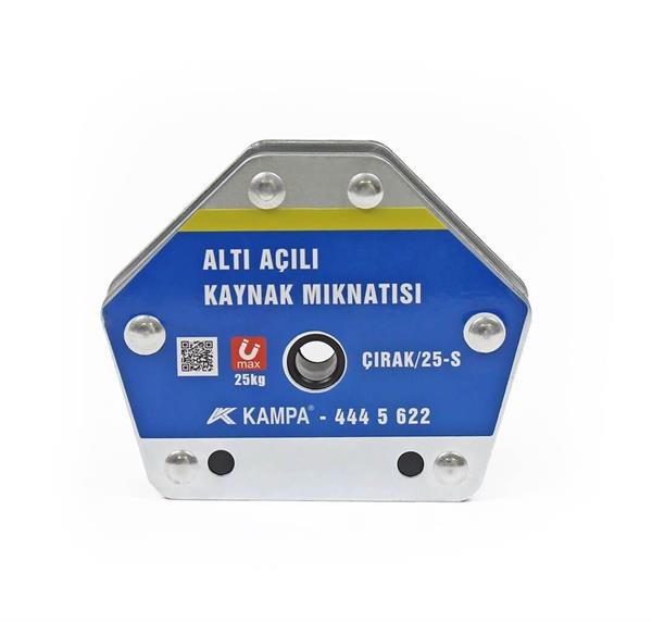 Kampa - Çırak/25S Manyetik Kaynak Gönyesi 4 ADET 6 Açılı, 25 Kg Kaynak Tutucu Mıknatıs