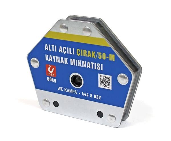 Kampa - Çırak/50M Manyetik Kaynak Gönyesi 2 ADET 6 Açılı, 50 Kg Kaynak Tutucu Mıknatıs