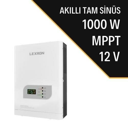 Lexron - LEXRON 1kw MPPT 12V Solar Güneş Enerji İnverteri, Akıllı İnverter