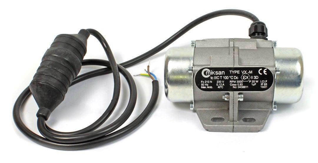 Miksan - Miksan VX 20 M Mini Vibrasyon Motorları Monofaze (220 V) 3000 Devir 21 Kg, 206 N