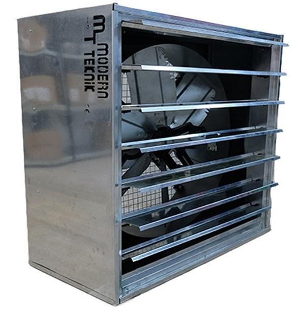 Modern Teknik - Modern Teknik KP 140 X 140 Otomatik Panjurlu Sera ve Kümes Fanı 1.1 kW 40.000 m³/h Trifaze