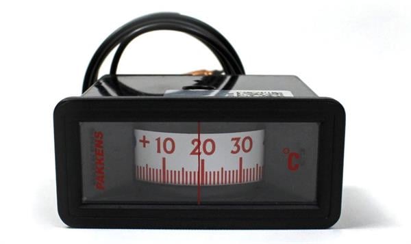 Pakkens - Pakkens 58x25 mm -40/+40 °C Arkadan Bağlantılı Gazlı Termometre 1mt Kapiler Boyu