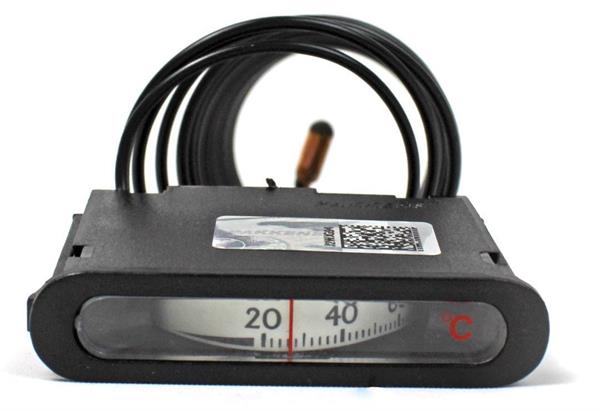Pakkens - Pakkens 62x12 mm 0/+120 °C Arkadan Bağlantılı Gazlı Termometre 3mt Kapiler Boyu