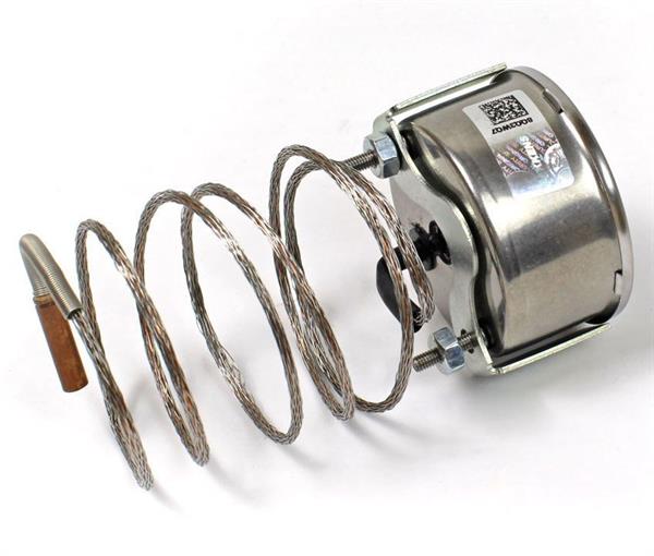 Pakkens - Pakkens Çap 60 0/+250 °C Arkadan Bağlantılı Pano Tip Gazlı Termometre 1mt Paslanmaz Örgülü