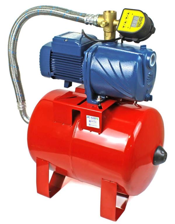 Pedrollo Pompa - Pedrollo 4CPm 80-C Dijital Sessiz Paket Hidrofor 4 Kat 8 Daire 24 Litre Tanklı