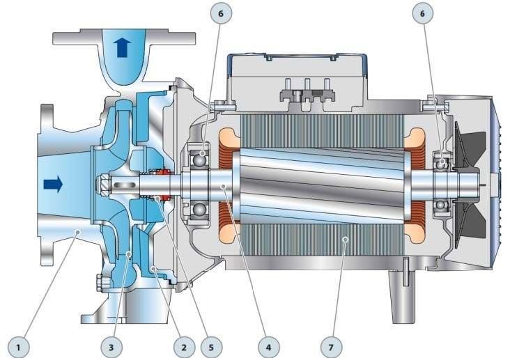 Pedrollo Pompa - Pedrollo F 50/160A - I Flanşlı Santrifüj Paslanmaz Pompa