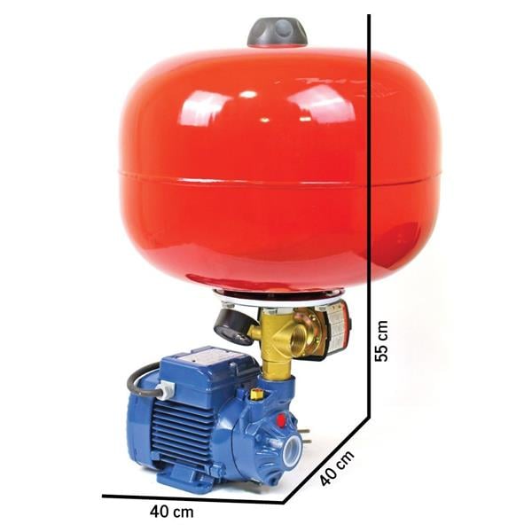 Pedrollo Pompa - Pedrollo PKM60 İtalyan Ev Tipi 2 Kat 2 Daire Hidrofor, Bağ Bahçe Sulama ve Basınç Arttırıcı Hidrofor