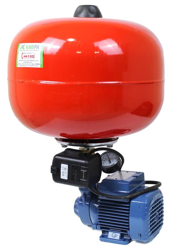 Pedrollo Pompa - Pedrollo PKM60 İtalyan Ev Tipi 2 Kat 2 Daire Hidrofor, Bağ Bahçe Sulama ve Basınç Arttırıcı Hidrofor