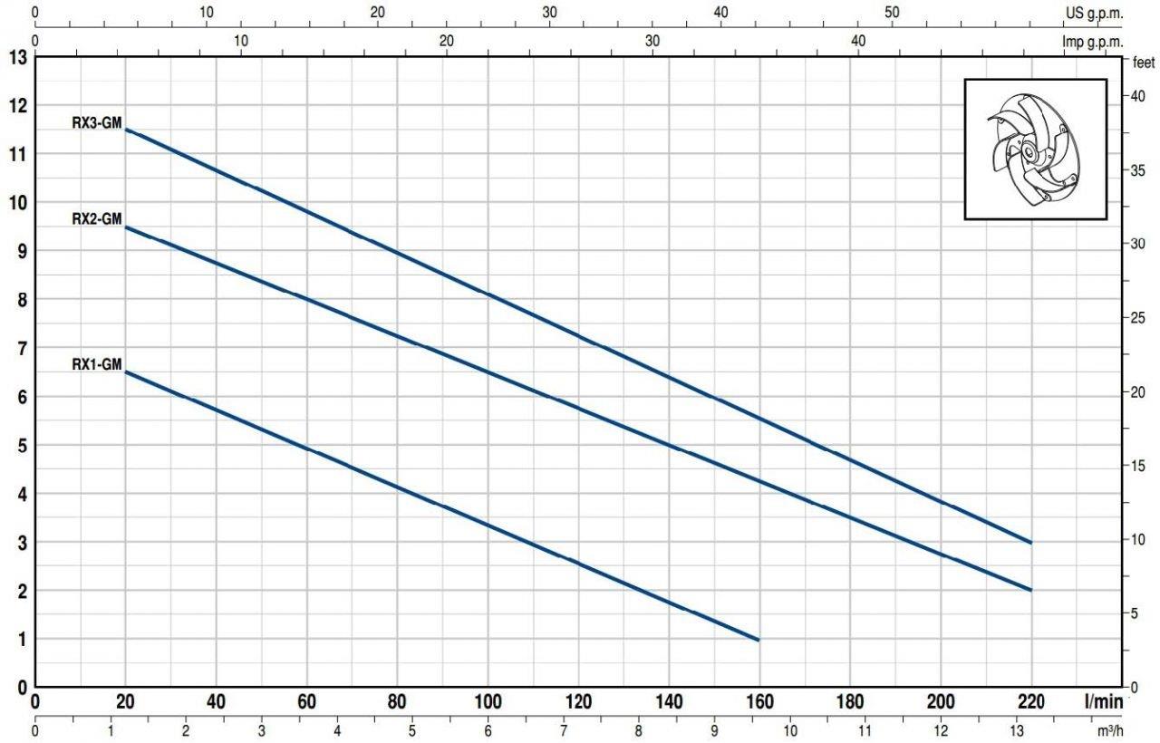 Pedrollo Pompa - Pedrollo RXm 5 GM Gizli Flatörlü Full Paslanmaz Drenaj Dalgıç Pompa