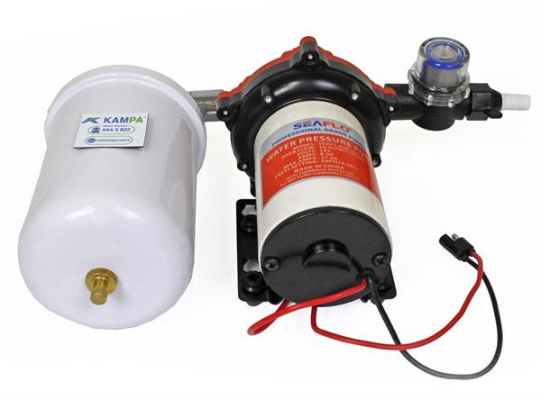 Seaflo - Seaflo 12 Volt 2 Lt Tanklı Otomatik Hidrofor, Tekne, Yat, Karavan Hidroforu Pompası