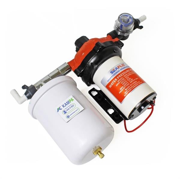 Seaflo - Seaflo 12 Volt 2 Lt Tanklı Otomatik Hidrofor, Tekne, Yat, Karavan Hidroforu Pompası