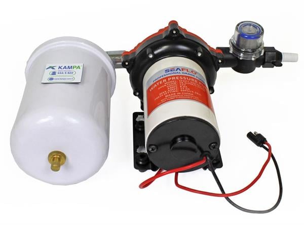 Seaflo - Seaflo 24 Volt 2 Lt Tanklı Otomatik Hidrofor, Tekne, Yat, Karavan Hidroforu Pompası
