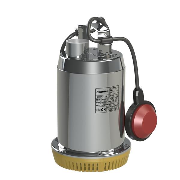 Sumak Pompa - Sumak SDF 6 Drenaj Dalgıç Pompa Paslanmaz Gövdeli Monofaze (220 V) 0.5 Hp