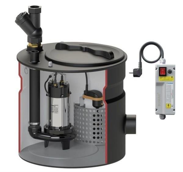 Sumak Pompa - Sumak SMAC 1800 A Wc Termoplastik Tanklı Foseptik Dalgıç Pompa 9 mss 9 m³/h