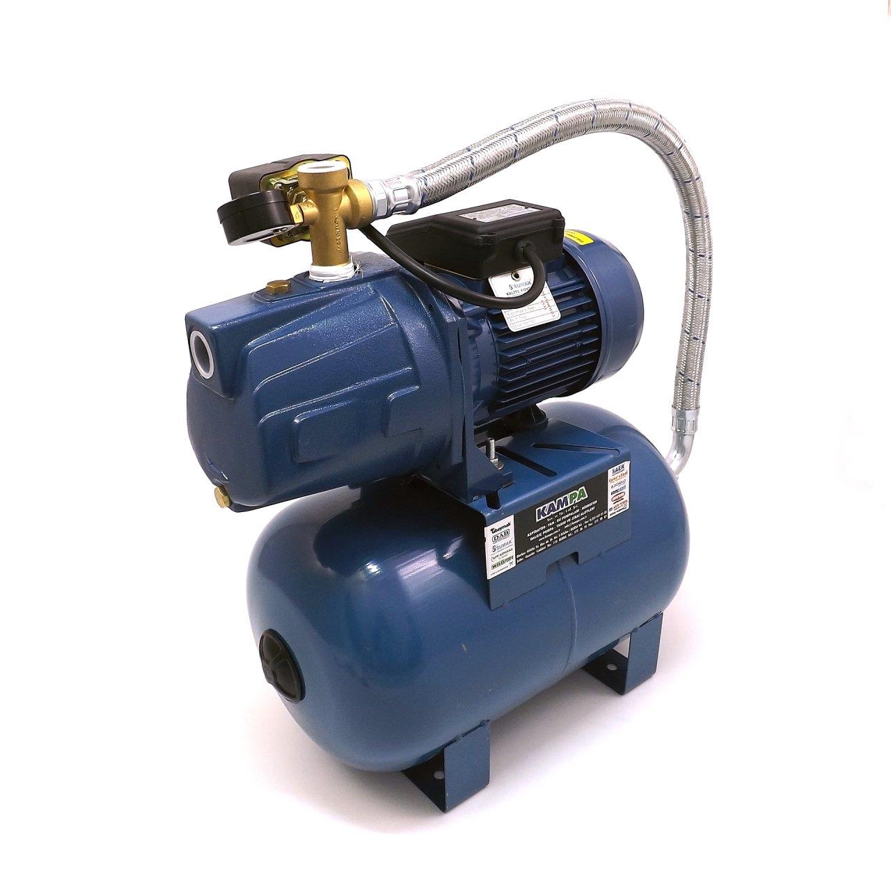 Sumak Pompa - Sumak SMJ100 Jet Paket Hidrofor 4 Kat 6 Daire 24 Litre Tanklı