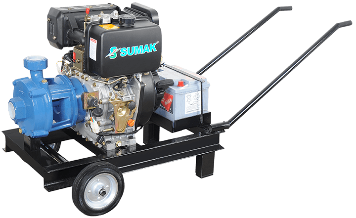 Sumak Pompa - Sumak SMKT 750/2 D Dizel Su Motoru Motopomp 7.5 Hp 30m³/h 66mss