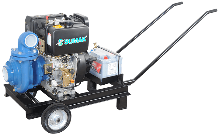 Sumak Pompa - Sumak SMT 1000/3 D Dizel Su Motoru Motopomp 7,5 Hp 45m³/h 53mss