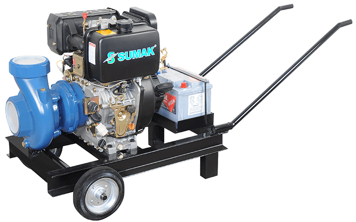 Sumak Pompa - Sumak SMT 750/4 D Dizel Su Motoru Motopomp 7.5 Hp 120m³/h 20mss