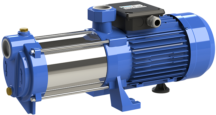 Sumak Pompa - Sumak SYM 8-220/6 Yatay Milli Kademeli Pompa Monofaze (220V) 2.2HP