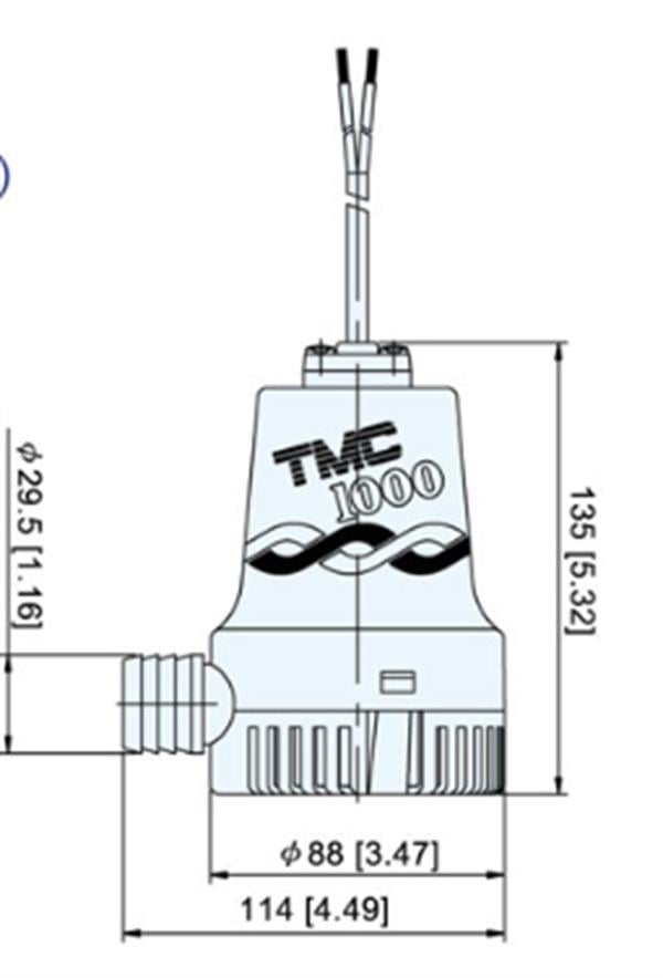 Tmc - Tmc SR12106 Sintine Pompası 12V 1000 gph