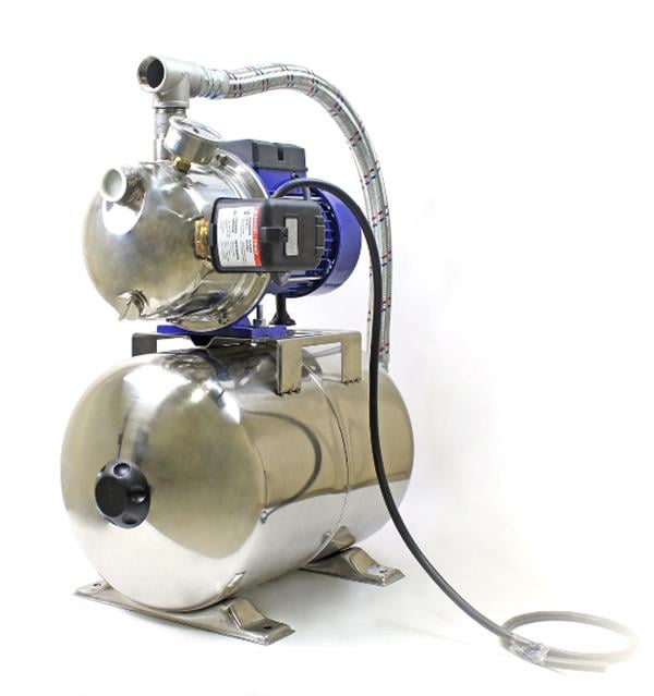 Water Sound - 24 Volt DC Paslanmaz Solar Hidrofor, Paslanmaz Güneş Paneli Hidroforu 3 Kat 3 Daire