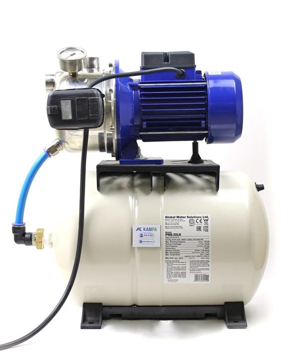 Water Sound - 24 Volt DC Solar Güneş Paneli Hidroforu 3 Kat 3 Daire 20 Litre Tank