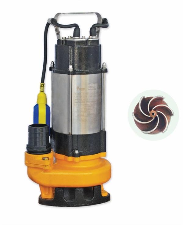 Water Sound - Water Sound V750F Kirli Su Aktarma, Vortex Fanlı Drenaj Dalgıç Pompa 11 mt. Yükseklik 18 m³/h