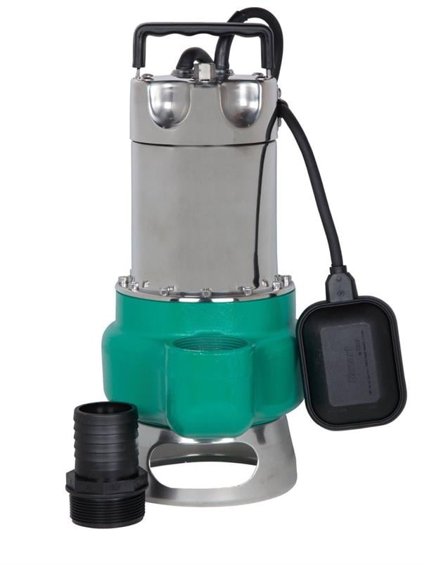 Wilo - Wilo Waste Inox 24.10 Kirli Su Paslanmaz Gövdeli Drenaj Dalgıç Pompa 10 mss 24 m³/h 220 Volt