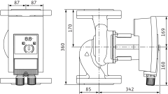 Wilo - Wilo Yonos MAXO 100/0,5-12 Frekans Konvertörlü Sirkülasyon Pompası 13,5 mss  64 m³/h