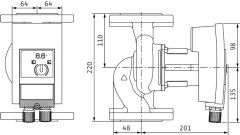 Wilo - Wilo Yonos MAXO 40/0,5-8 Frekans Konvertörlü Sirkülasyon Pompası 8.5 mss  18.2 m³/h