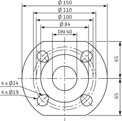 Wilo - Wilo Yonos MAXO 40/0,5-8 Frekans Konvertörlü Sirkülasyon Pompası 8.5 mss  18.2 m³/h