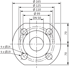 Wilo - Wilo Yonos MAXO 50/0,5-12 Frekans Konvertörlü Sirkülasyon Pompası 12,8 mss 31,2 m³/h