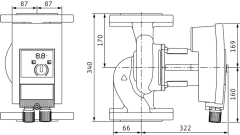 Wilo - Wilo Yonos MAXO 50/0,5-16 Frekans Konvertörlü Sirkülasyon Pompası 16,5 mss 48,1 m³/h
