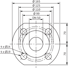 Wilo - Wilo Yonos MAXO 50/0,5-8 Frekans Konvertörlü Sirkülasyon Pompası 8.5 mss 18.2 m³/h