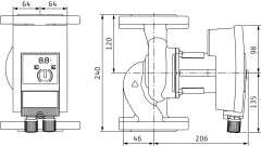 Wilo - Wilo Yonos MAXO 50/0,5-8 Frekans Konvertörlü Sirkülasyon Pompası 8.5 mss 18.2 m³/h