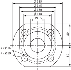 Wilo - Wilo Yonos MAXO 65/0,5-16 Frekans Konvertörlü Sirkülasyon Pompası 17,1 mss  55,5 m³/h