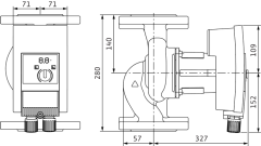 Wilo - Wilo Yonos MAXO 65/0,5-9 Frekans Konvertörlü Sirkülasyon Pompası 10,1 mss  32 m³/h
