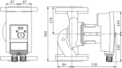Wilo - Wilo Yonos MAXO 80/0,5-12 Frekans Konvertörlü Sirkülasyon Pompası 13,5 mss  64 m³/h