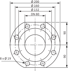 Wilo - Wilo Yonos MAXO 80/0,5-12 Frekans Konvertörlü Sirkülasyon Pompası 13,5 mss  64 m³/h