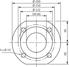 Wilo - Wilo Yonos MAXO 80/0,5-6 Frekans Konvertörlü Sirkülasyon Pompası 7 mss  50,8 m³/h