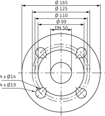 Wilo - Wilo Yonos MAXO-D 50/0,5-12 Frekans Konvertörlü Sirkülasyon Pompası 12,1 mss 26 m³/h