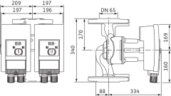 Wilo - Wilo Yonos MAXO-D 65/0,5-12 Frekans Konvertörlü Sirkülasyon Pompası 11,5 mss 43 m³/h
