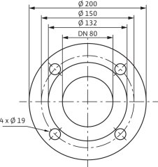 Wilo - Wilo Yonos MAXO-D 80/0,5-12 Frekans Konvertörlü Sirkülasyon Pompası 13 mss 61 m³/h