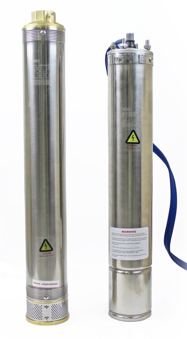 Winpo - Winpo WNP 4/14 Derin Kuyu Dalgıç Pompa Motorlu 380 Volt Trifaze 1.5 Hp 98 mss 6 m³/h