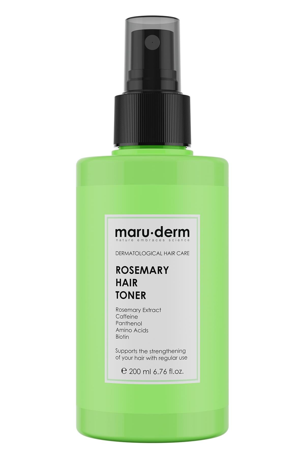Maruderm Biberiye Saç Bakım Toniği 200 ML | Tüm Saç Tipleri | Vegan