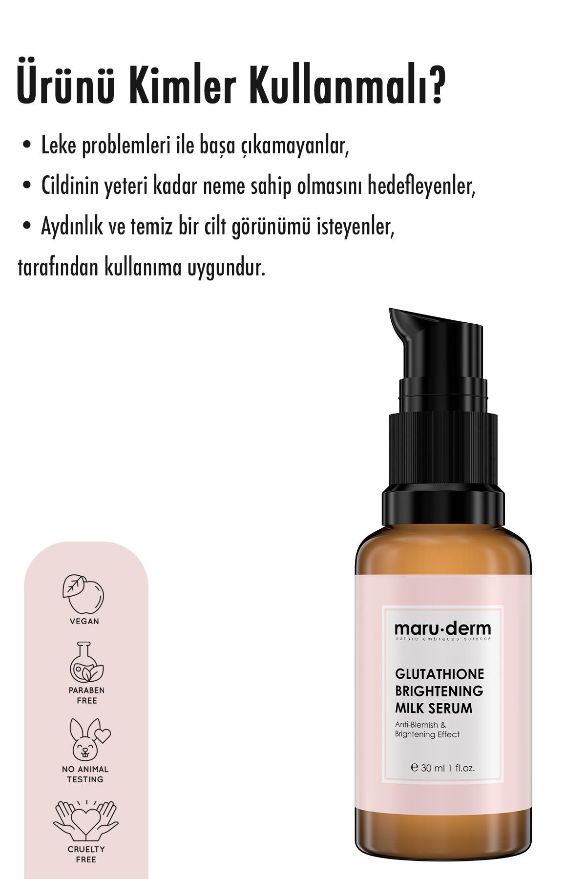 Maruderm Glutatyon Beyazlatıcı & Leke Karşıtı Milk Serum 30 ml