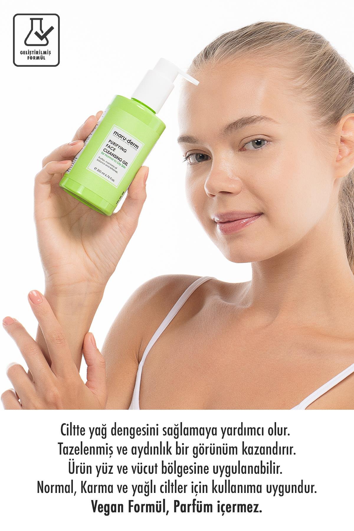 Maruderm Karma Ve Yağlı Ciltlere Özel Salisilik Asit Yüz Temizleme Jeli 200 ml