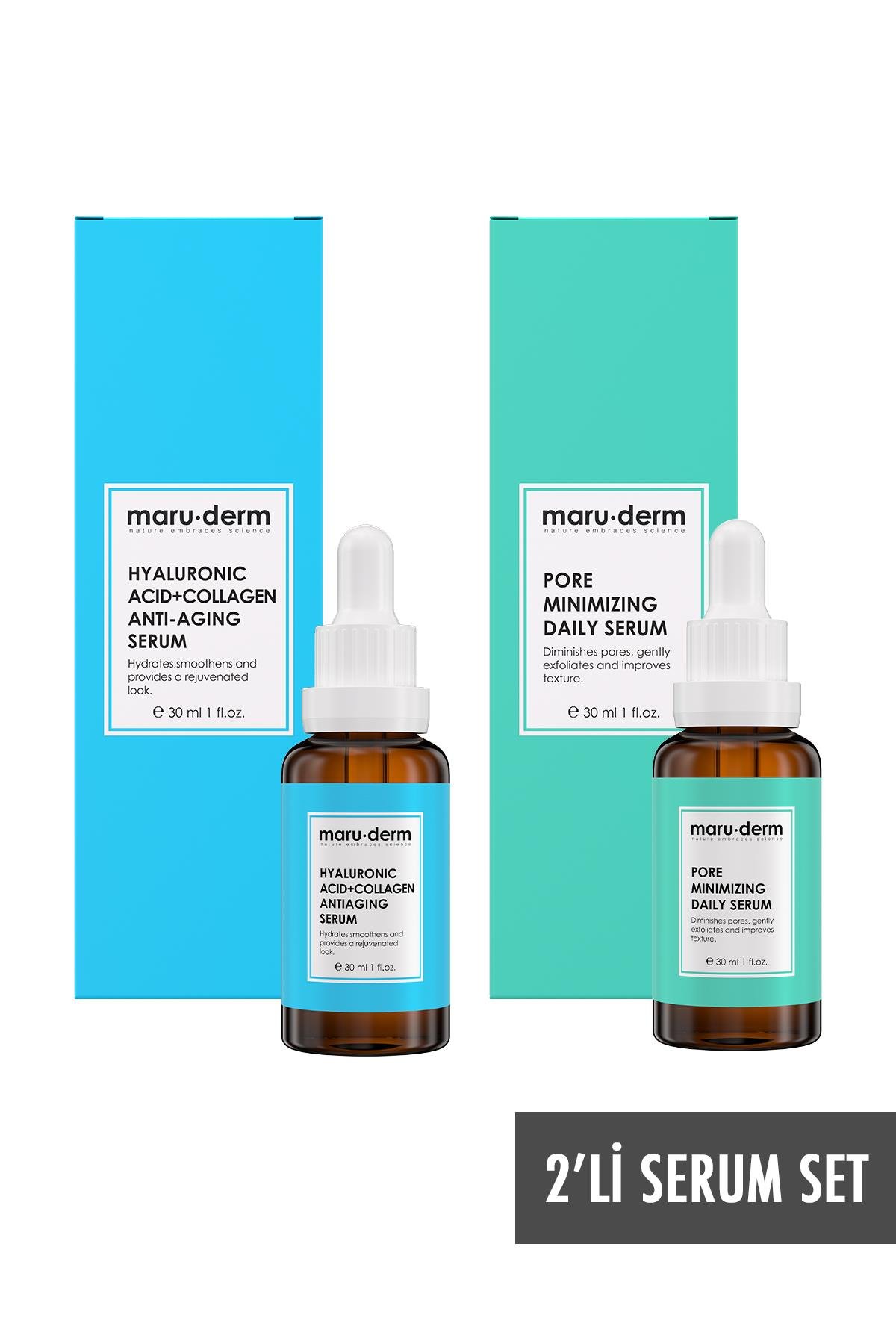 Maruderm 2li Serum Seti - BHA Gözenek Serumu & HA Kolajen Serumu MRD106