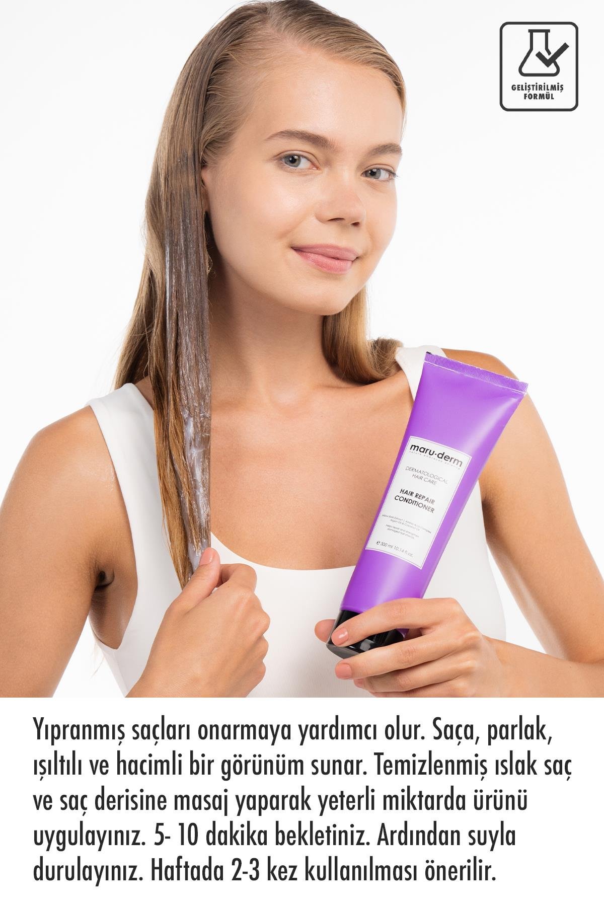 Saç Kremi | Saç Onarıcı Saç Kremi 300 ML | Yıpranmış Zayıf Saçlar | Vegan